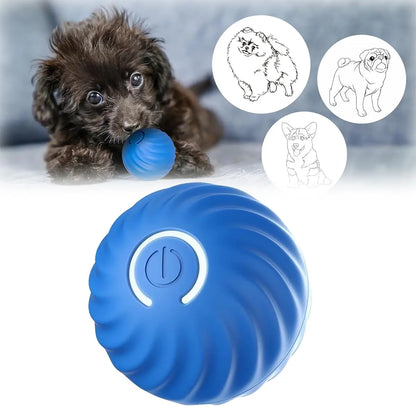 Motion-Activated Interactive Dog Toy - Squeaky Rolling Ball for Daily Training, Ideal for Small Dogs and Cats, Pet Accessories (2.95 x 2.95 x 4.33 Inches)