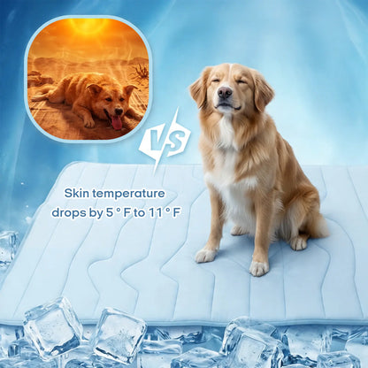 Vagascape Eco-Friendly Cooling Pet Mat - Ultimate Comfort for Dogs & Cats, Perfect for Summer Adventures and Indoor Relaxation