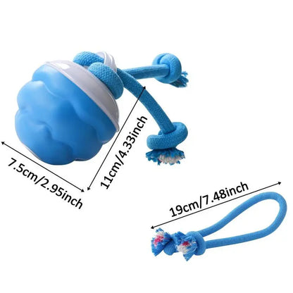Motion-Activated Interactive Dog Toy - Squeaky Rolling Ball for Daily Training, Ideal for Small Dogs and Cats, Pet Accessories (2.95 x 2.95 x 4.33 Inches)