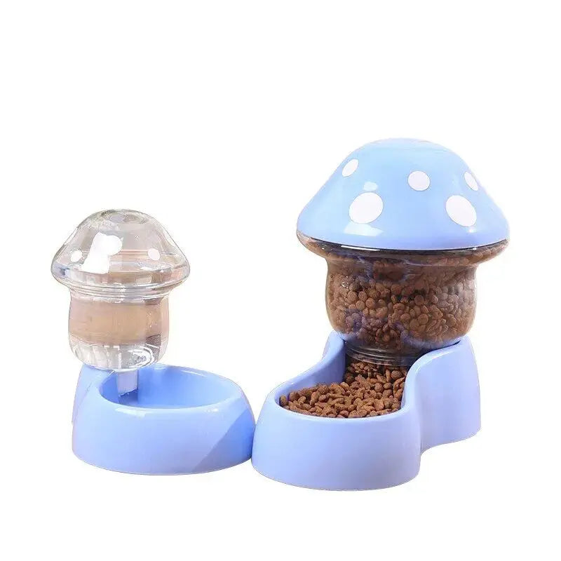 SmartPaws 1.8L Automatic Pet Feeder with Anti-Tipping Mushroom Bowl Design