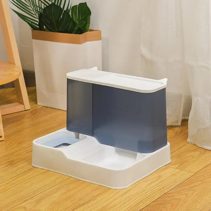 Large Capacity Automatic Pet Food and Water Dispenser for Dogs and Cats - Summer Collection