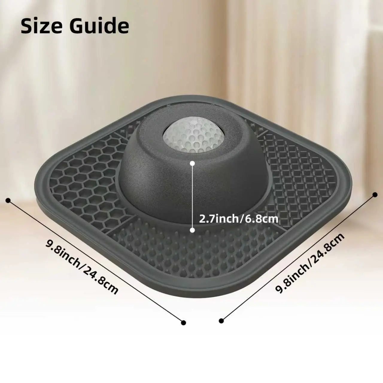 Pawlove Slow Feeder Dog Bowl for Liquid Treats with Anti-Slip Design and Entertained Ball-In, Ideal for Bone Broth and Yogurt, Suitable for All Breed Sizes, Dietary Supplement and Post-Operative Nutrition Accessory