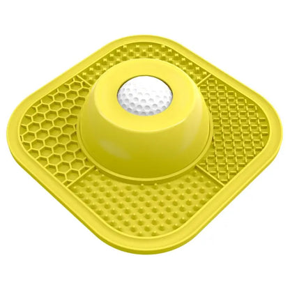 Pawlove Slow Feeder Dog Bowl for Liquid Treats with Anti-Slip Design and Entertained Ball-In, Ideal for Bone Broth and Yogurt, Suitable for All Breed Sizes, Dietary Supplement and Post-Operative Nutrition Accessory