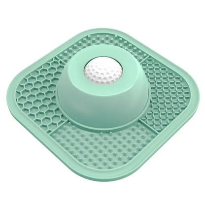 Pawlove Slow Feeder Dog Bowl for Liquid Treats with Anti-Slip Design and Entertained Ball-In, Ideal for Bone Broth and Yogurt, Suitable for All Breed Sizes, Dietary Supplement and Post-Operative Nutrition Accessory